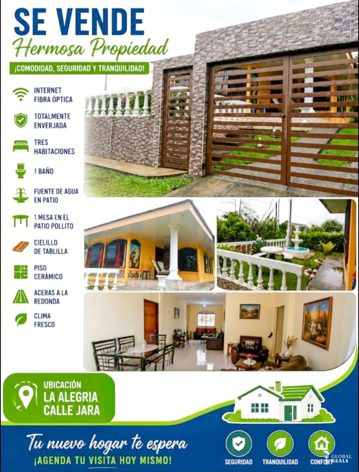 Se vende hermosa casa en la Alegría, Siquirres, Limón