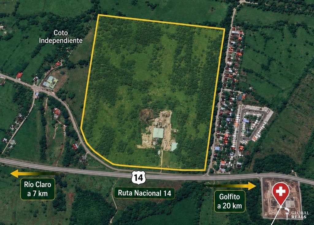Terreno para desarrollar un proyecto de gran escala en Golfito