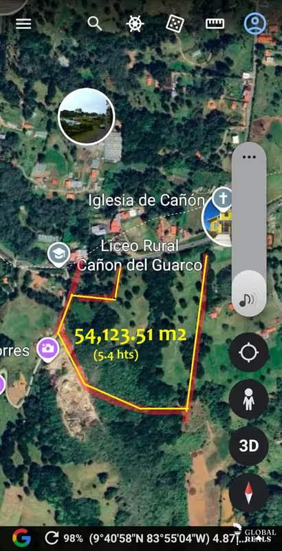 54,123 M2 APTA PARA DESARROLLO DE PROYECTO TURISMO CABANAS ETC