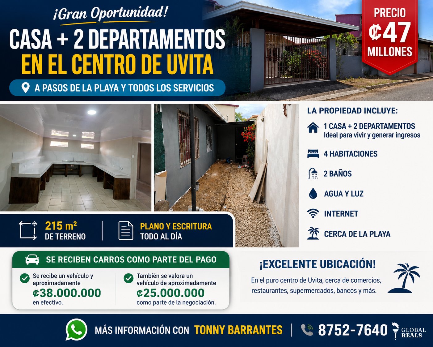 🏡🌴 **¡Excelente oportunidad de inversión en el centro de Uvita! ** 🌴🏡
