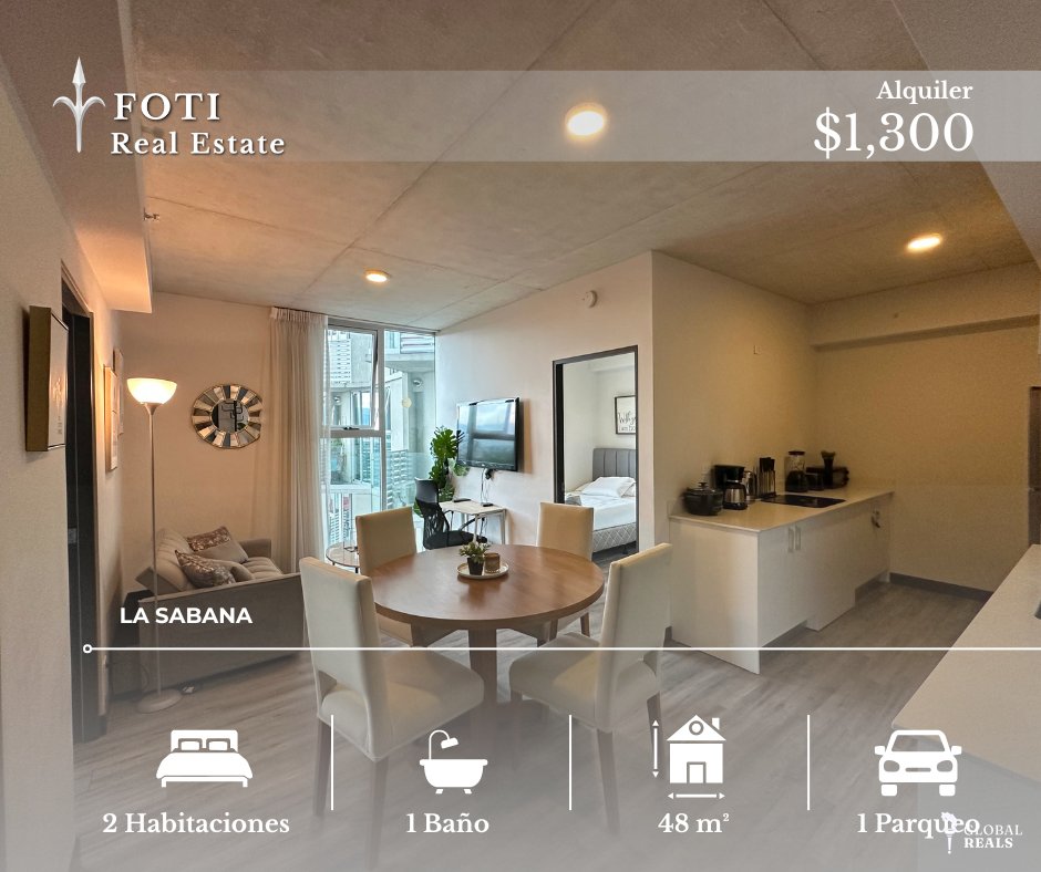 Secrt Sabana | Amueblado | 2 Habitaciones | Piso 11