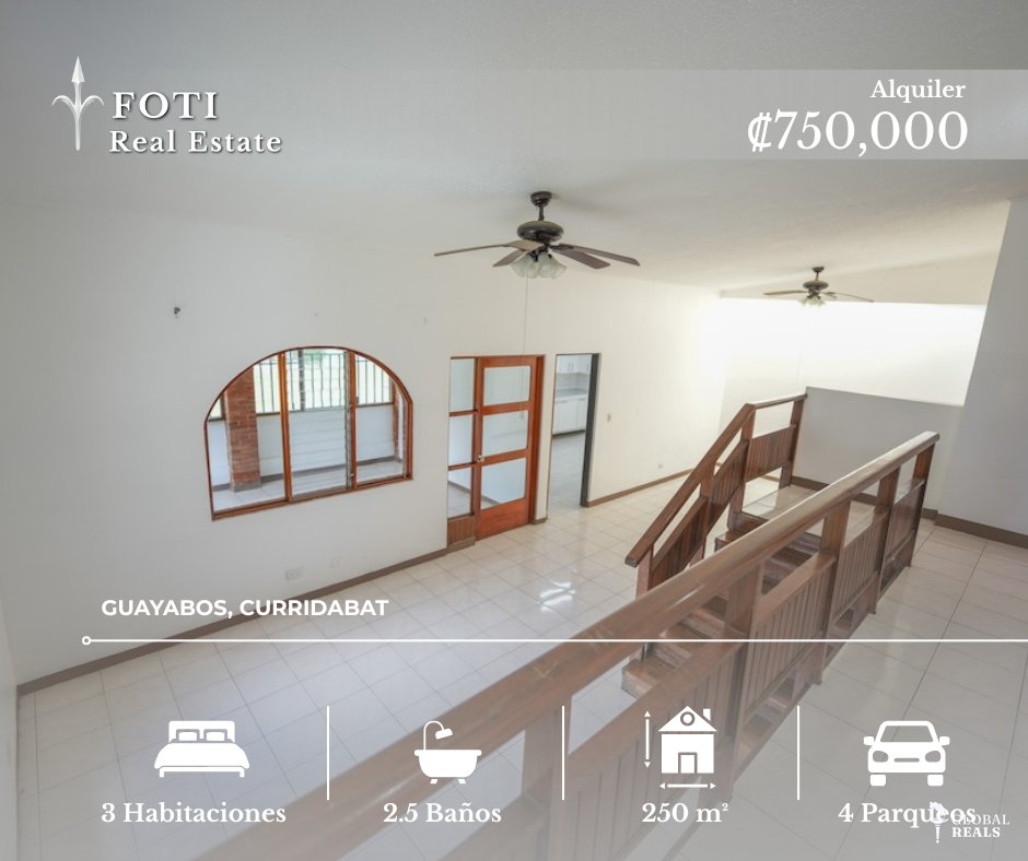 Casa Independiente | Guayabos | 3 Habitaciones | 4 Parqueos