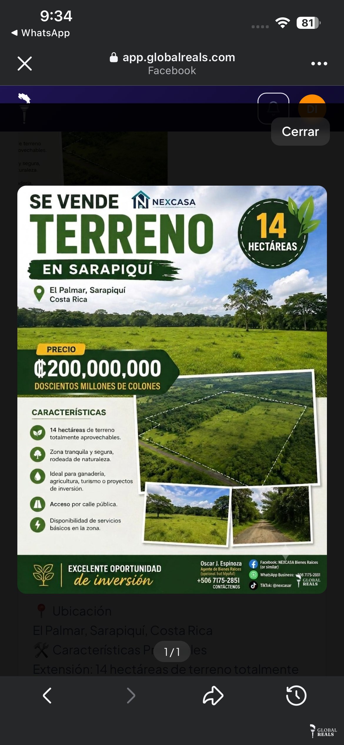 Sigue disponible muy lindo terreno