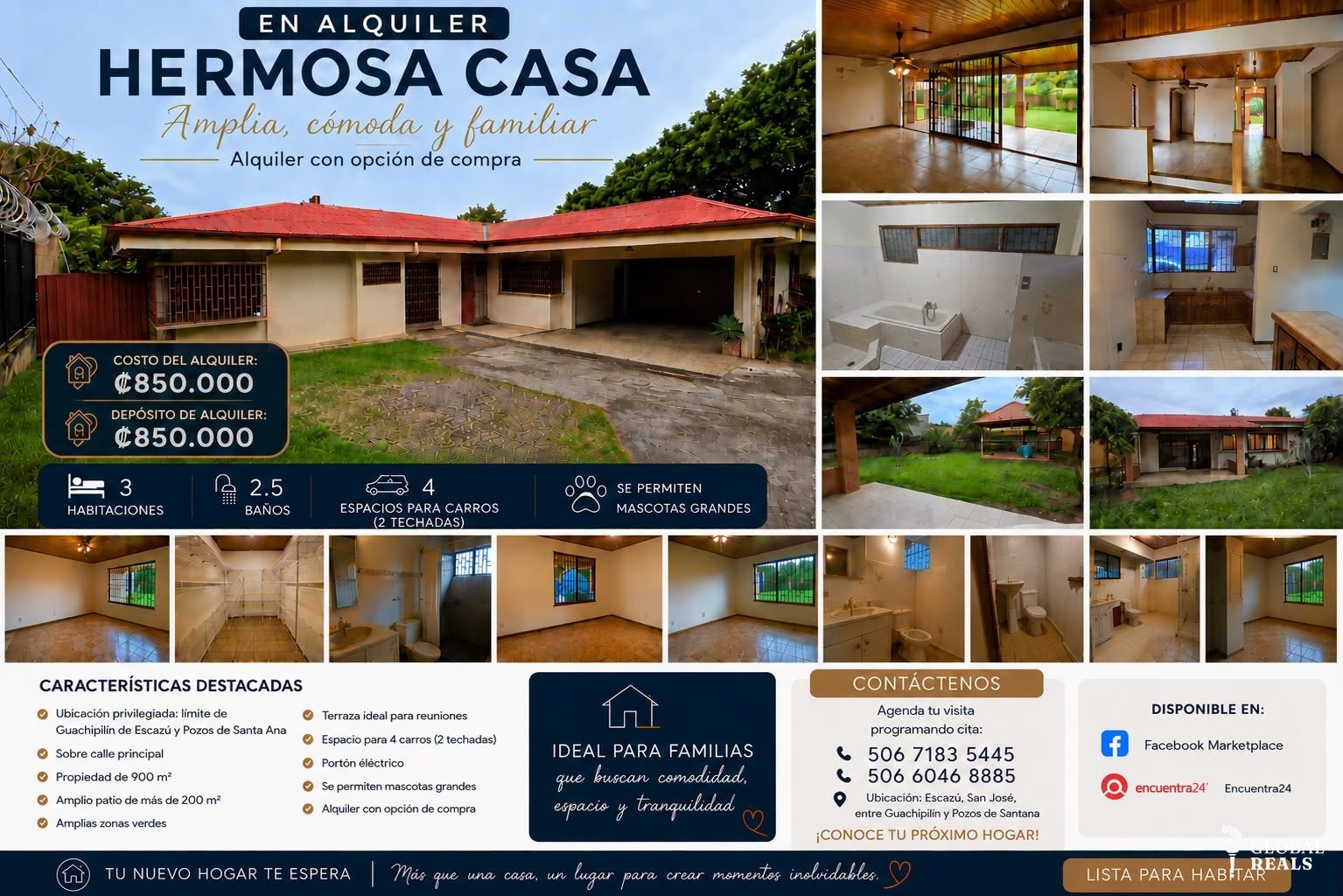hermosa casa amplia