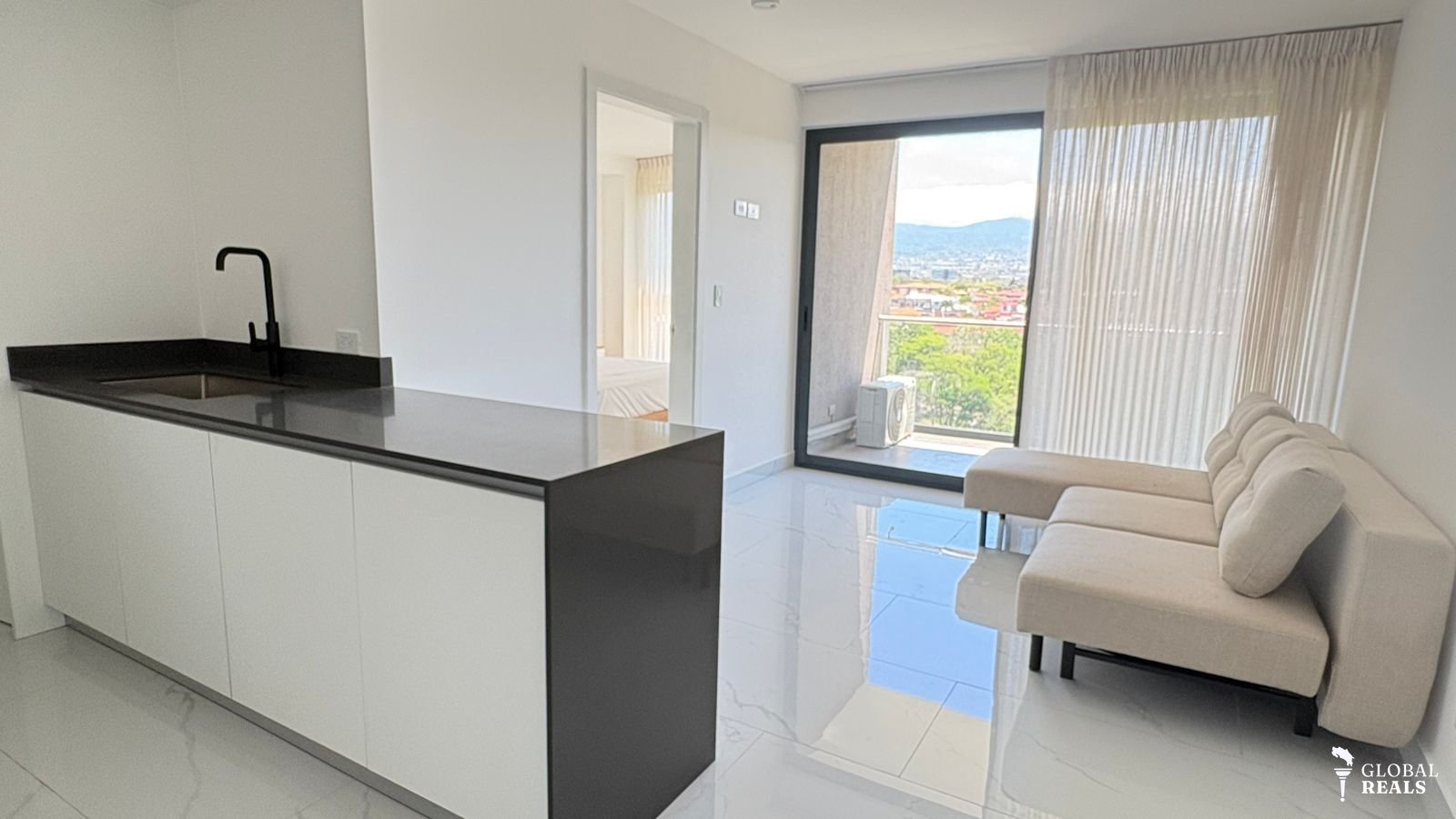 apartamrnto de 1 habitación en alquiler semi amueblado