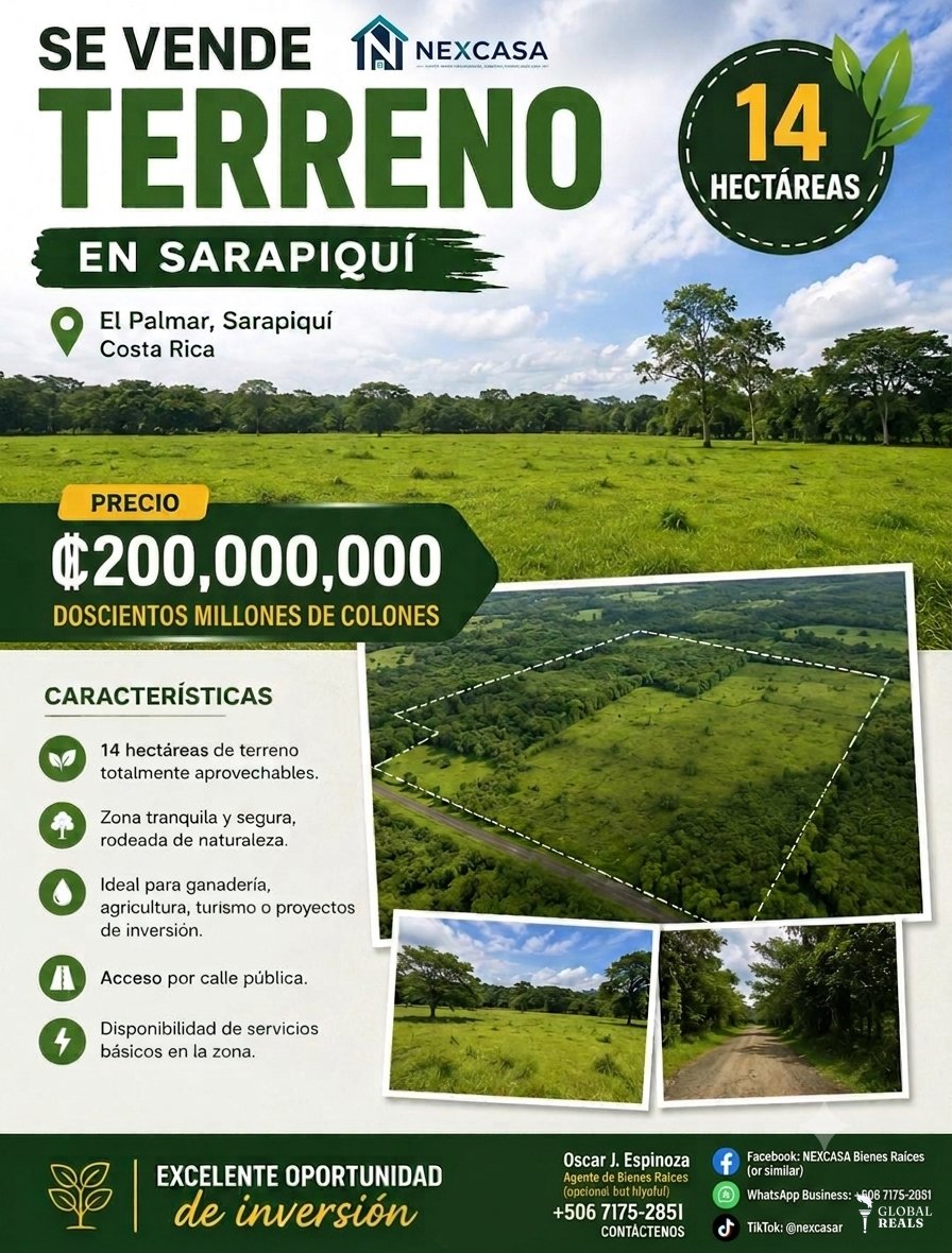Se vende finca de 14 hectáreas ​Excelente oportunidad de inversión en una propiedad de gran extensión rodeada de naturaleza y con excelente acceso.